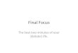 Final Focus