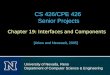 Chapter 19: Interfaces and Components