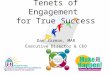 Tenets of Engagement  for True Success