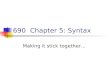 690  Chapter 5: Syntax
