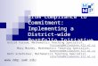 From Compliance to Commitment:  Implementing a District-wide Portfolio Initiative