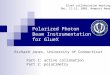 Polarized Photon Beam Instrumentation for GlueX
