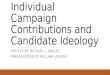 Individual Campaign Contributions and Candidate Ideology