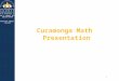 Cucamonga Math  Presentation