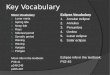 Key Vocabulary