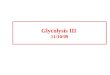 Glycolysis III  11/10/09
