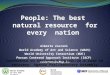 People: The best  natural resource  for every  nation  Alberto Zucconi