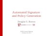 Automated Signature and Policy Generation