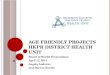 Age Friendly Projects HKPR District Health Unit