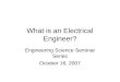 What is an Electrical Engineer?