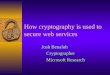 How cryptography is used to secure web services