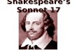 Shakespeare’s  Sonnet  17