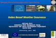 Index Based Weather Insurance  William Dick Commodity Risk Management Group
