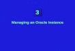 Managing an Oracle Instance