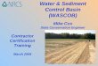Water & Sediment Control Basin (WASCOB) Mike Cox State Conservation Engineer