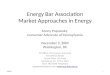 Energy Bar Association Market Approaches in Energy