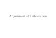 Adjustment of Trilateration