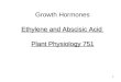 Growth Hormones Ethylene and Abscisic Acid  Plant Physiology 751