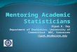 Mentoring Academic Statisticians