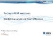 Todays AIIM Webinar: Digital Signatures & Your Offerings 