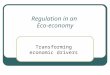 Regulation in an  Eco-economy