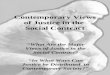 Contemporary Views of Justice in the  Social Contract