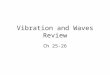 Vibration and Waves Review
