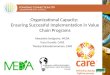 Organizational Capacity:  Ensuring Successful Implementation in Value Chain Programs