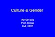 Culture & Gender