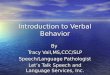 Introduction to Verbal Behavior