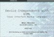 Device-Independence with UIML (User Interface Markup Language)