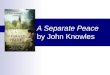 A Separate Peace by John Knowles
