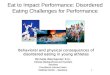 Behavioral and physical consequences of disordered eating in young athletes