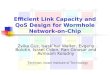 Efficient Link Capacity and QoS Design for Wormhole Network-on-Chip