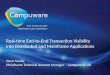 Real-time End-to-End Transaction Visibility into Distributed and Mainframe  Applications Steve Saville Mainframe Technical  Account Manager – Compuware UK