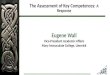 The Assessment of Key  Competences:  A  Response