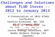 Challenges and Solutions about TLUD Stoves -- 2012 to January 2013 (  TLUD refers to “Top-Lit  UpDraft ” micro-gasification )