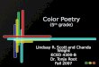 Color Poetry (5 th  grade)