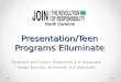 Presentation/Teen Programs Elluminate
