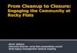 From Cleanup to Closure: Engaging the Community at Rocky Flats