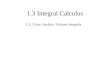 1.3 Integral Calculus