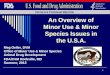 An Overview of Minor Use & Minor Species Issues in the U.S.A