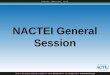 NACTEI General Session