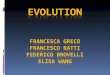 Evolution Francesca Greco Francesco ratti Federico  brovelli Elisa  wang