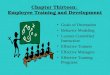 Chapter Thirteen:  Employee Training and Development