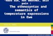 “Hard sun, hot weather, skin pain”: The ethnosyntax and semantics of temperature expressions in Ewe