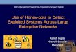 Use of Honey-pots to Detect Exploited Systems Across Large Enterprise Networks