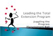 Leading the Total Extension Program