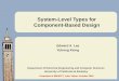 System-Level Types for Component-Based Design
