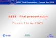 BEST : final presentation